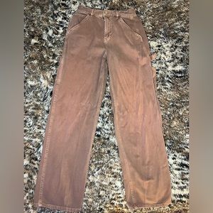 Garage brown carpenter pants